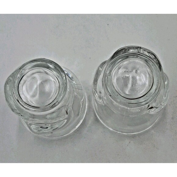 Skull Shot Glasses Set of 2 Home Bar Clear Glass Barware Liquor - Picture 3 of 7